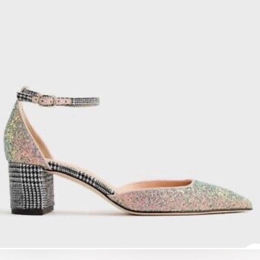 J. Crew Avery Glitter Tweed Pumps NIB